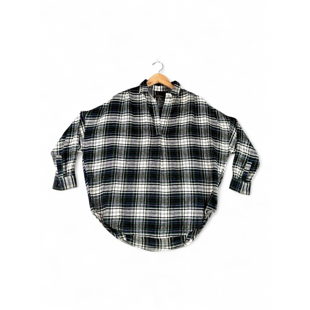 French‎ Connection Men's Plaid V-Neck Sweater Oversized XS